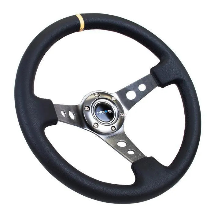 NRG RST-006 Sport Steering Wheels - 350mm x 3" Deep - Premium Leather