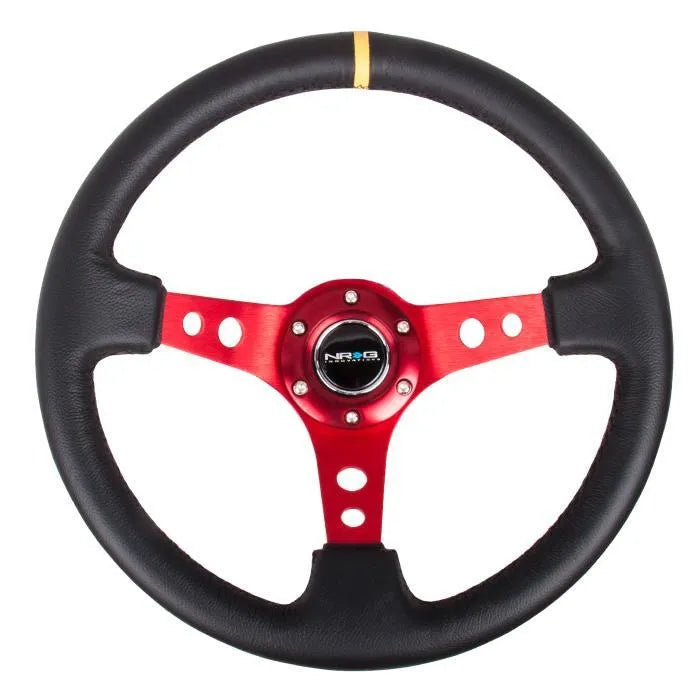 NRG RST-006 Sport Steering Wheels - 350mm x 3" Deep - Premium Leather