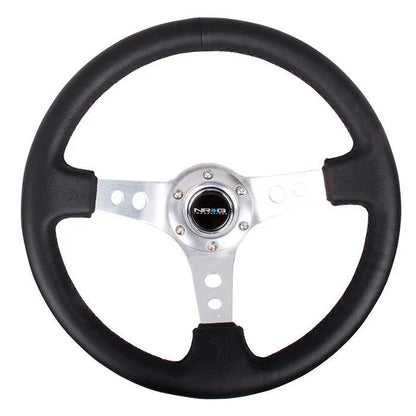 NRG RST-006 Sport Steering Wheels - 350mm x 3" Deep - Premium Leather