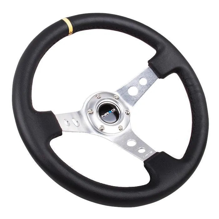 NRG RST-006 Sport Steering Wheels - 350mm x 3" Deep - Premium Leather