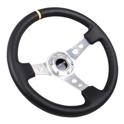 NRG RST-006 Sport Steering Wheels - 350mm x 3" Deep - Premium Leather