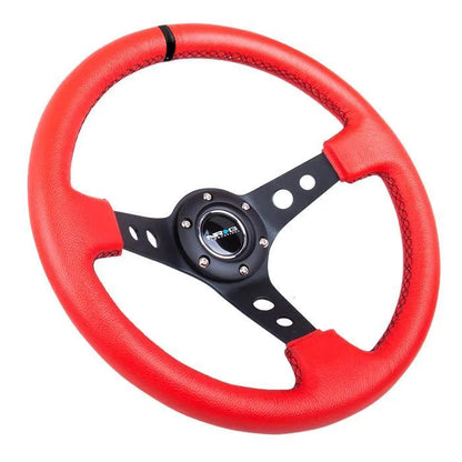 NRG RST-006 Sport Steering Wheels - 350mm x 3" Deep - Premium Leather
