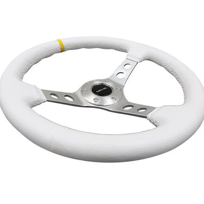 NRG RST-006 Sport Steering Wheels - 350mm x 3" Deep - Premium Leather