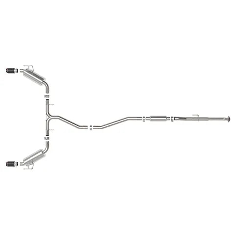 aFe Takeda 2.5in SS Cat-Back w/ Carbon Tips | Honda Civic 1.5L (22+) (49-36628-C)