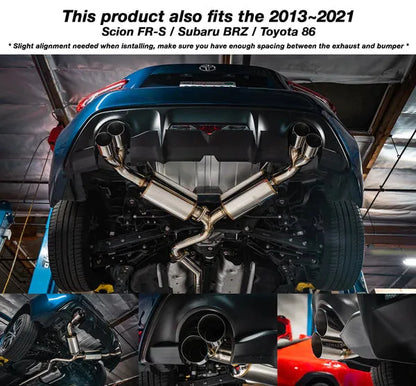 Remark RK-C4063T-04T F&R Quad-Exhaust Subaru BRZ/GR86 (22+) / 13-21 BRZ/FR-S/86 (RK-C4063T-04T)
