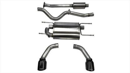 Corsa 2.5in Cat-Back Dual Exit Exhaust | Subaru BRZ/Scion FRS (13-21) (14864BLK)