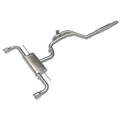 aFe Gemini XV 3-2.5in SS Cat-Back Exhaust w/ Cut-Out Tips | VW MK8 (22-23) (49-36451-P)