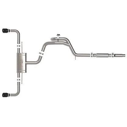 aFe Gemini XV 3-2.5in SS Cat-Back Exhaust w/ Cut-Out Tips | VW MK8 (22-23) (49-36451-P)