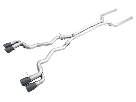 AWE Tuning Track Edition Catback Exhaust for BMW F90 M5 - Diamond Black Tips (3020-43078)