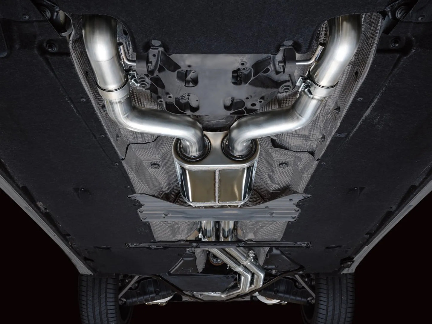 AWE Tuning Track Edition Exhaust - Diamond Black Tips for 19-23 Audi C8 S6/S7 (3020-43109)