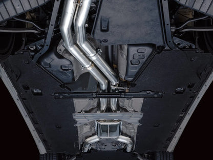 AWE Tuning Track Edition Exhaust - Diamond Black Tips for 19-23 Audi C8 S6/S7 (3020-43109)