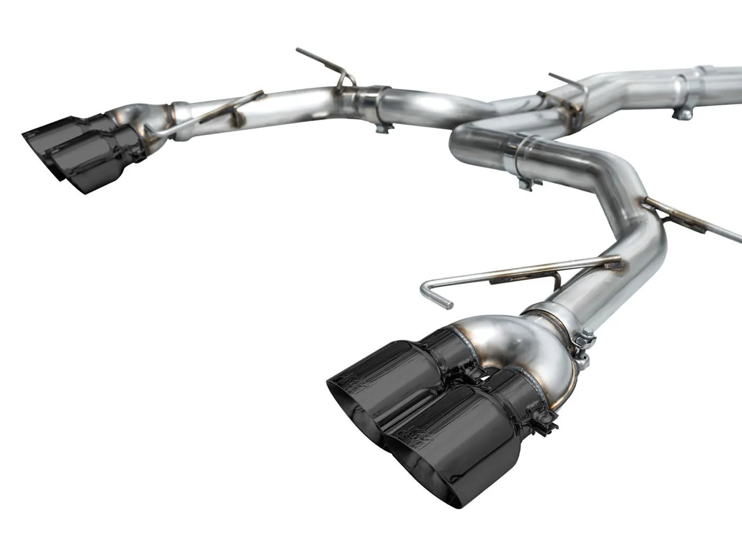 AWE Tuning Track Edition Exhaust - Diamond Black Tips for 19-23 Audi C8 S6/S7 (3020-43109)