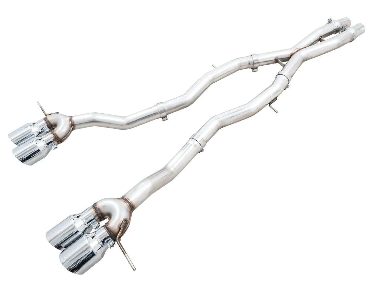 AWE Tuning Track Edition Catback Exhaust for BMW G8X M3/M4 - Chrome Silver Tips (3020-43482)