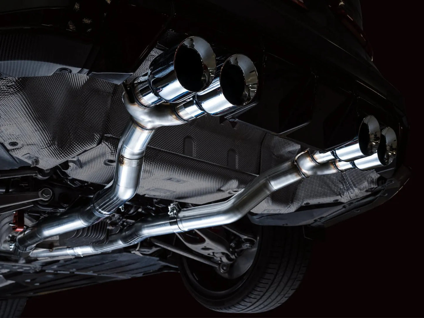 AWE Tuning Track Edition Catback Exhaust for BMW G8X M3/M4 - Chrome Silver Tips (3020-43482)