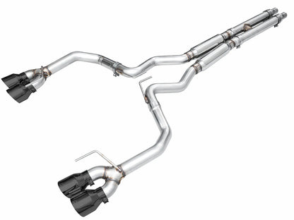 AWE Tuning Track Catback Exhaust w/ Quad Tips Ford Mustang GT 24 (3020-43650)