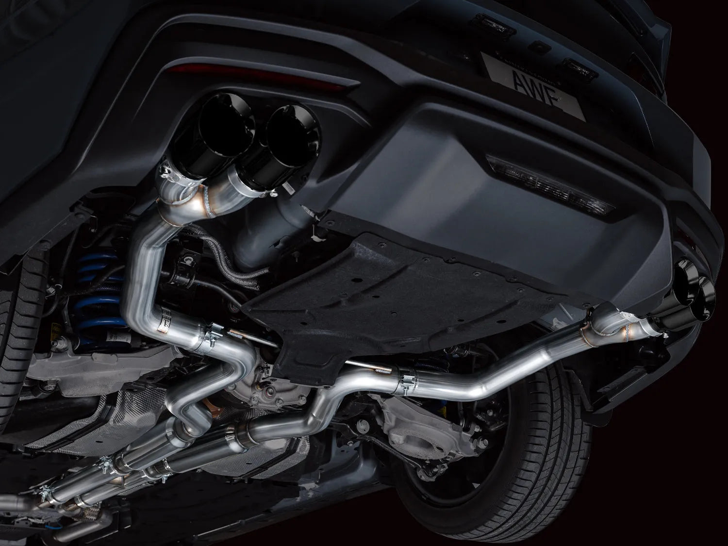 AWE Tuning Track Catback Exhaust w/ Quad Tips Ford Mustang GT 24 (3020-43650)