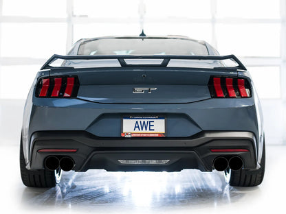 AWE Tuning Track Catback Exhaust w/ Quad Tips Ford Mustang GT 24 (3020-43650)
