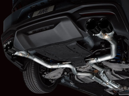 AWE Tuning Track Catback Exhaust w/ Quad Tips Ford Mustang GT 24 (3020-43650)