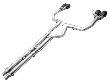 AWE Tuning Track Catback Exhaust w/ Quad Tips Ford Mustang GT 24 (3020-43650)