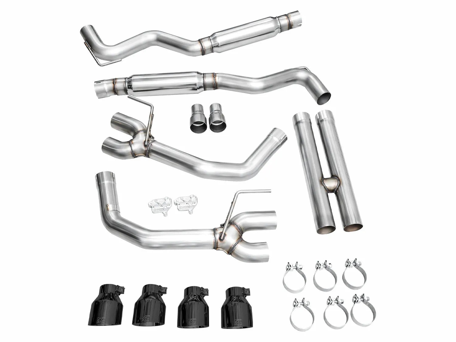 AWE Tuning Track Catback Exhaust w/ Quad Tips Ford Mustang GT 24 (3020-43650)