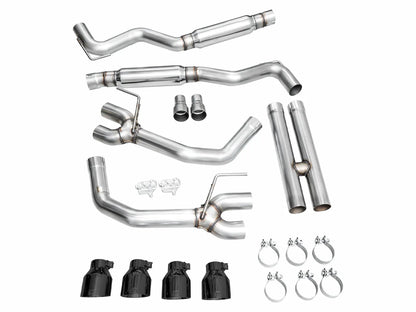 AWE Tuning Track Catback Exhaust w/ Quad Tips Ford Mustang GT 24 (3020-43650)