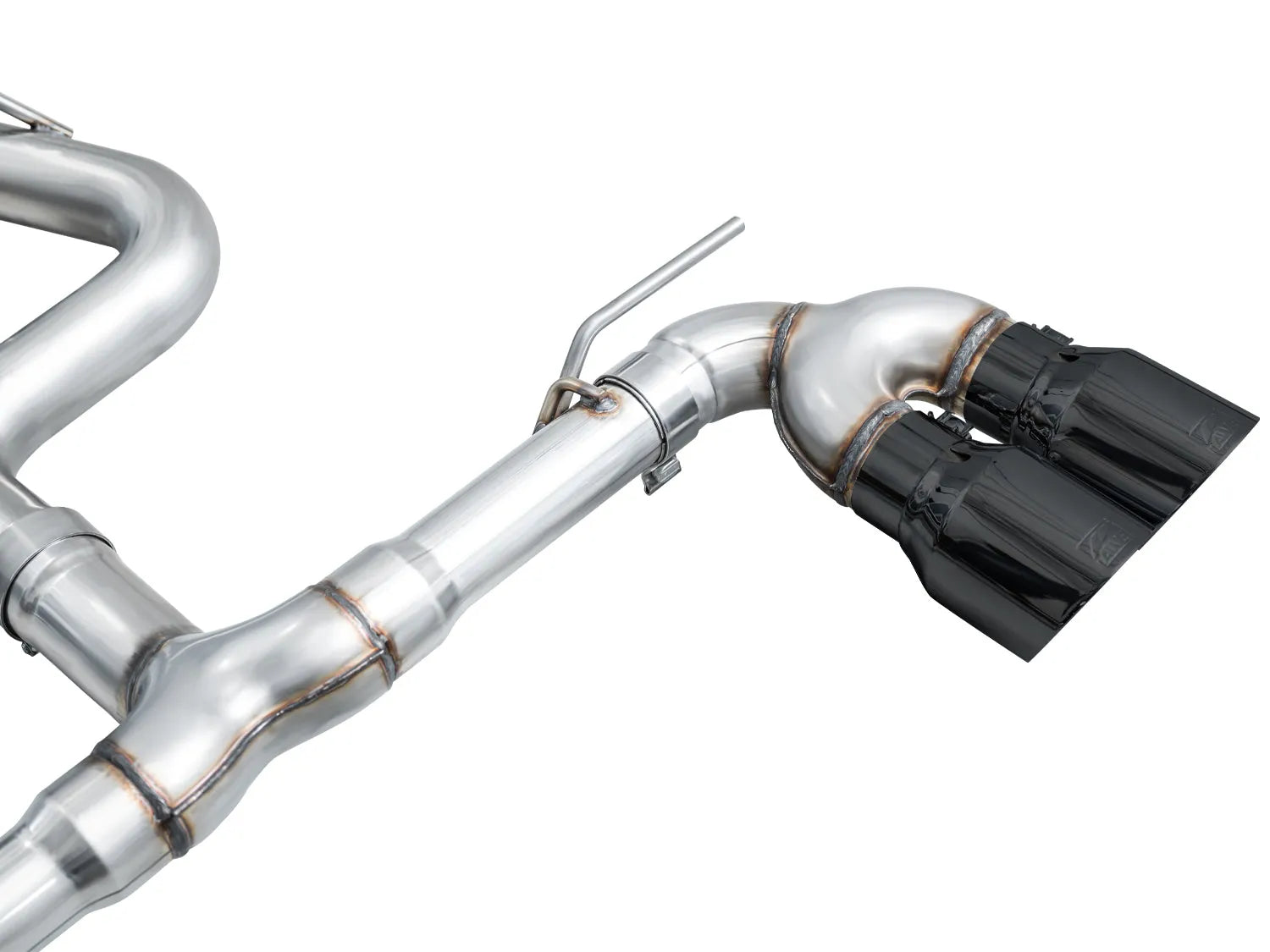 AWE Tuning MK8 Volkswagen Golf R 3in Track Edition Quad Exhaust - Diamond Black Tips (3020-43658)