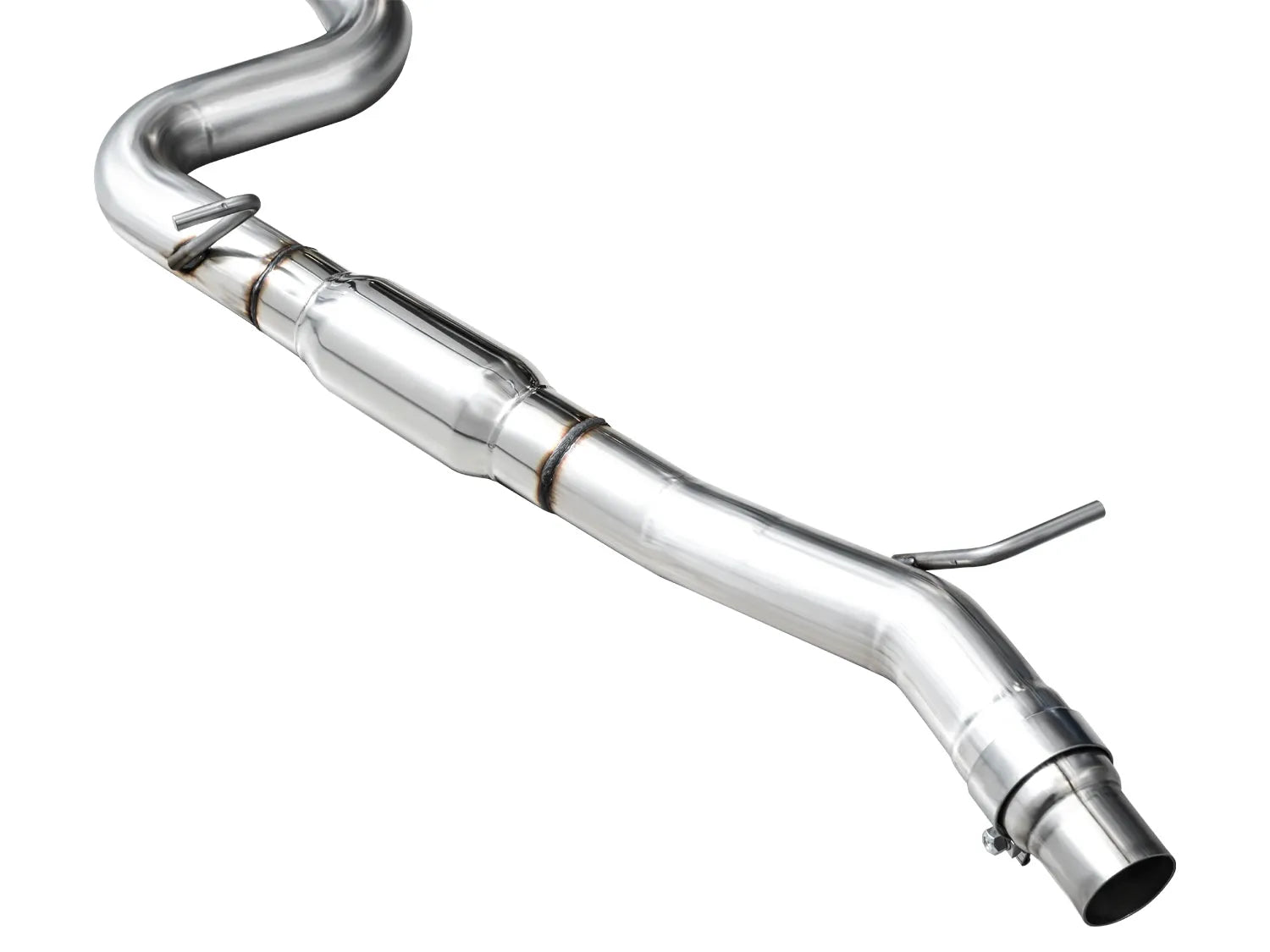 AWE Tuning MK8 Volkswagen Golf R 3in Track Edition Quad Exhaust - Diamond Black Tips (3020-43658)