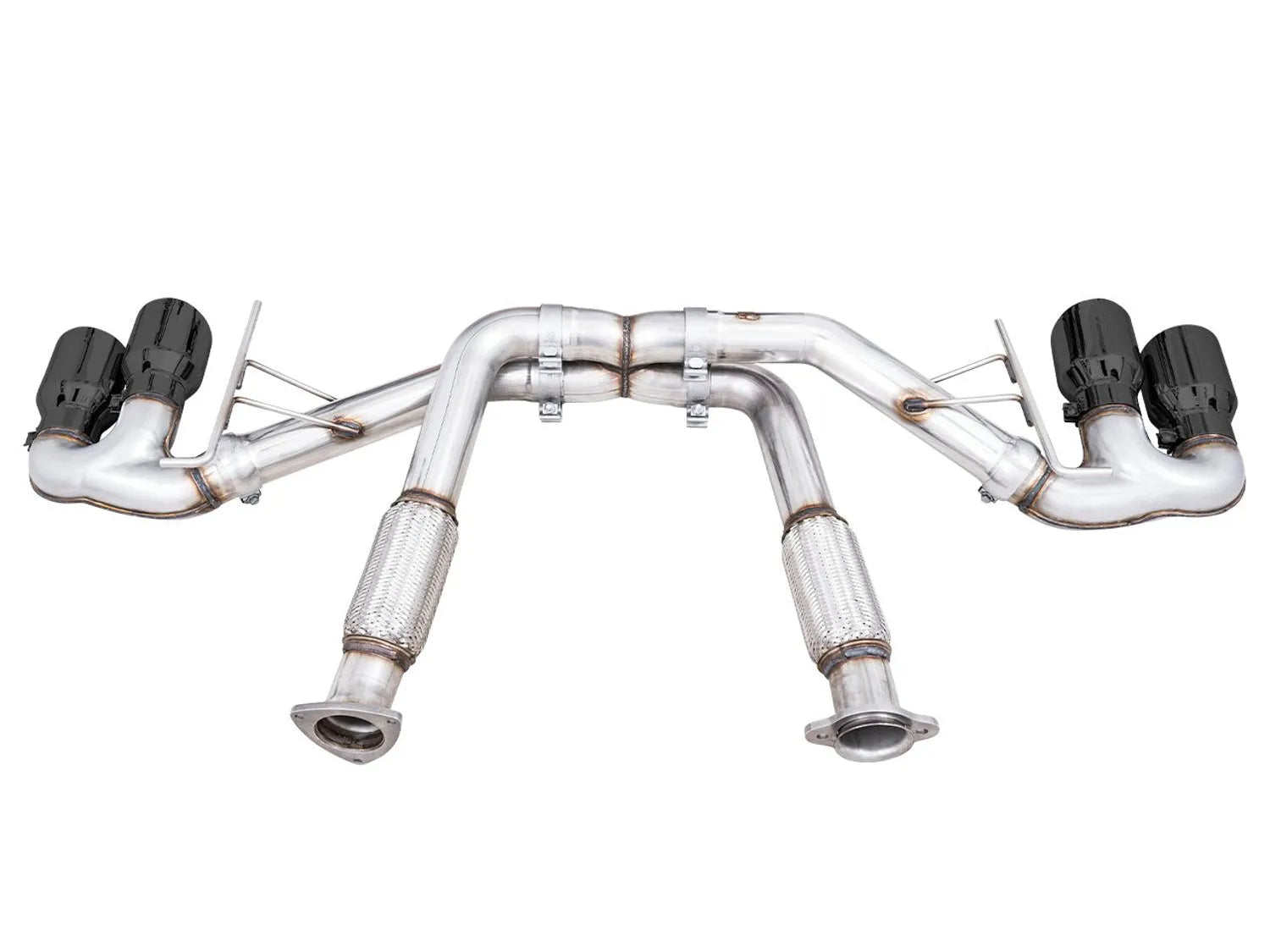 AWE Tuning Track Edition Exhaust for C8 Corvette - Diamond Black Tips (3020-43086)