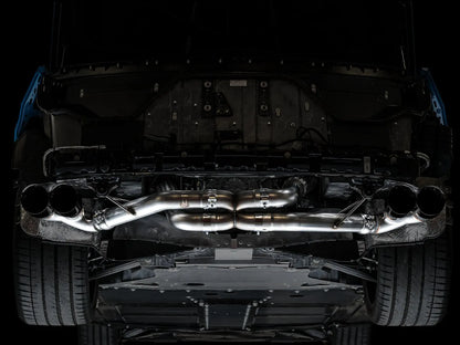 AWE Tuning Track Edition Exhaust for C8 Corvette - Diamond Black Tips (3020-43086)
