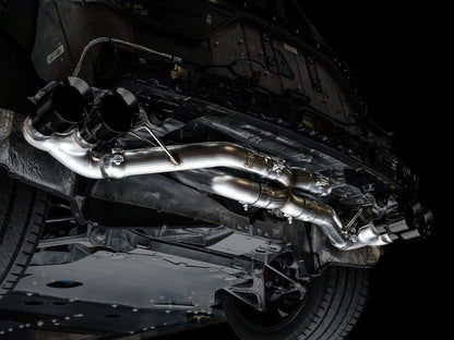 AWE Tuning Track Edition Exhaust for C8 Corvette - Diamond Black Tips (3020-43086)