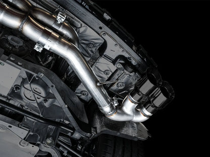 AWE Tuning Track Edition Exhaust for C8 Corvette - Diamond Black Tips (3020-43086)