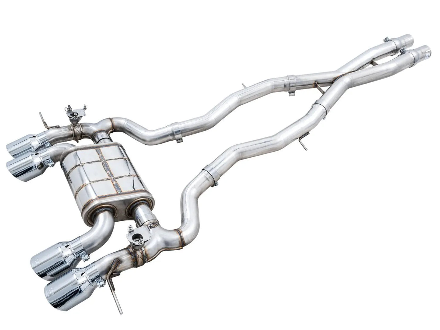AWE Tuning SwitchPath Catback Exhaust for BMW G8X M3/M4 - Diamond Black Tips (3025-43480)