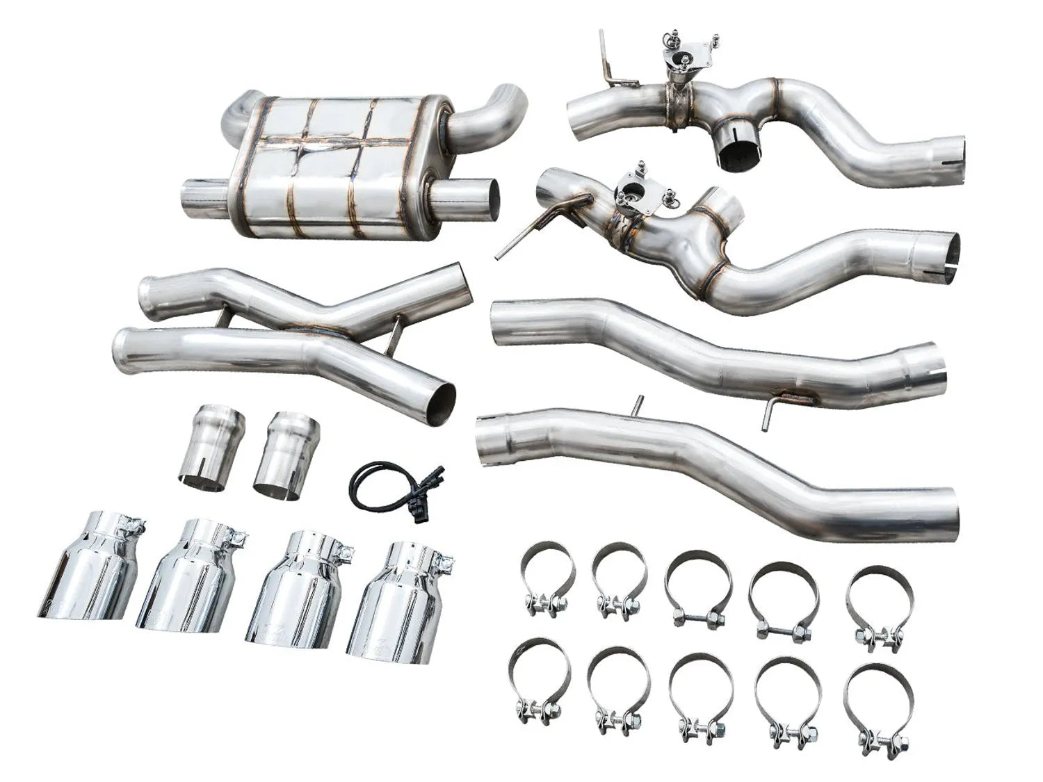AWE Tuning SwitchPath Catback Exhaust for BMW G8X M3/M4 - Diamond Black Tips (3025-43480)