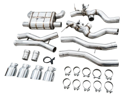 AWE Tuning SwitchPath Catback Exhaust for BMW G8X M3/M4 - Diamond Black Tips (3025-43480)