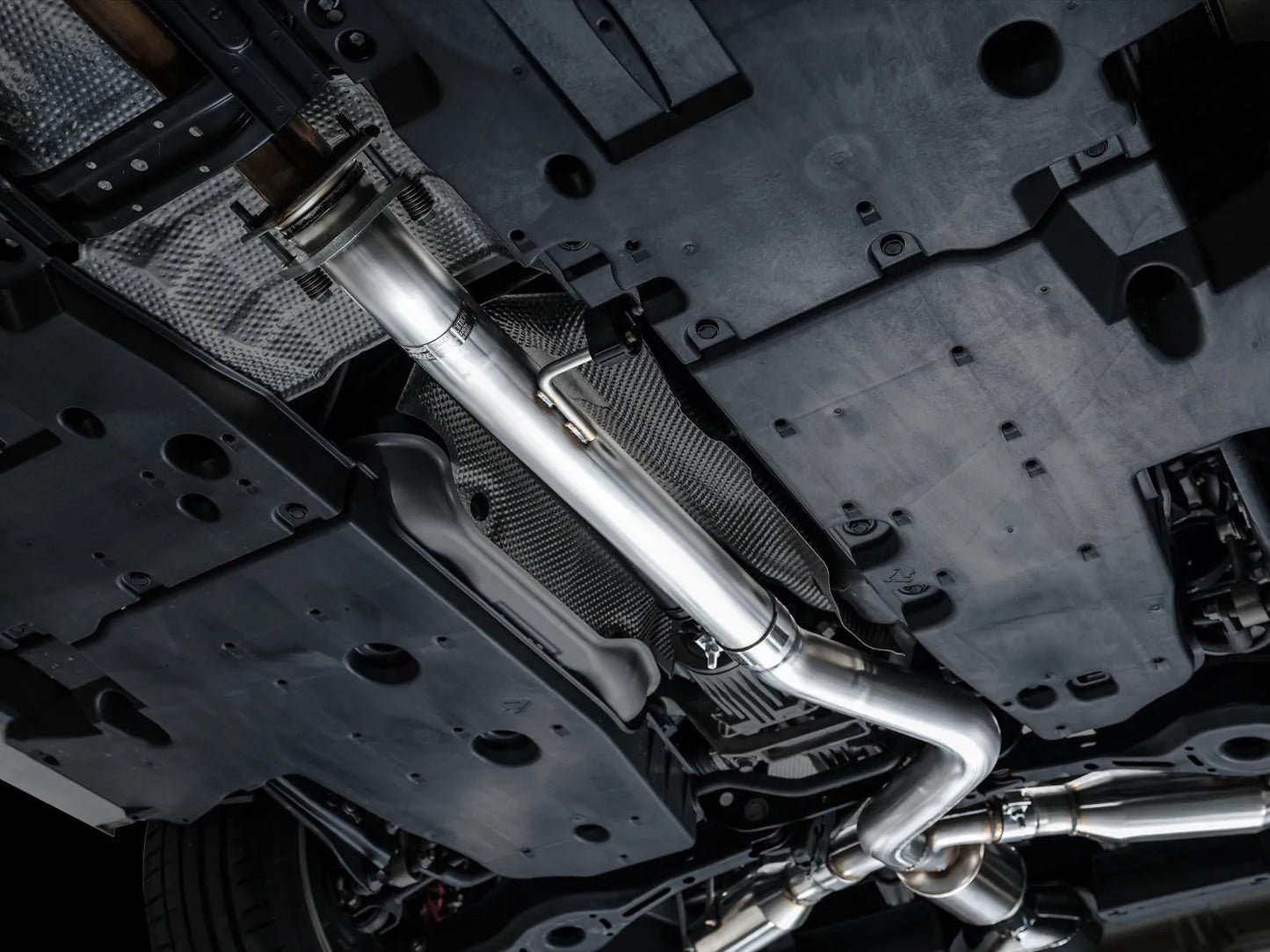 AWE Tuning Track Edition Exhaust - Diamond Black Tips for 2023+ Toyota GR Corolla (3020-53472)