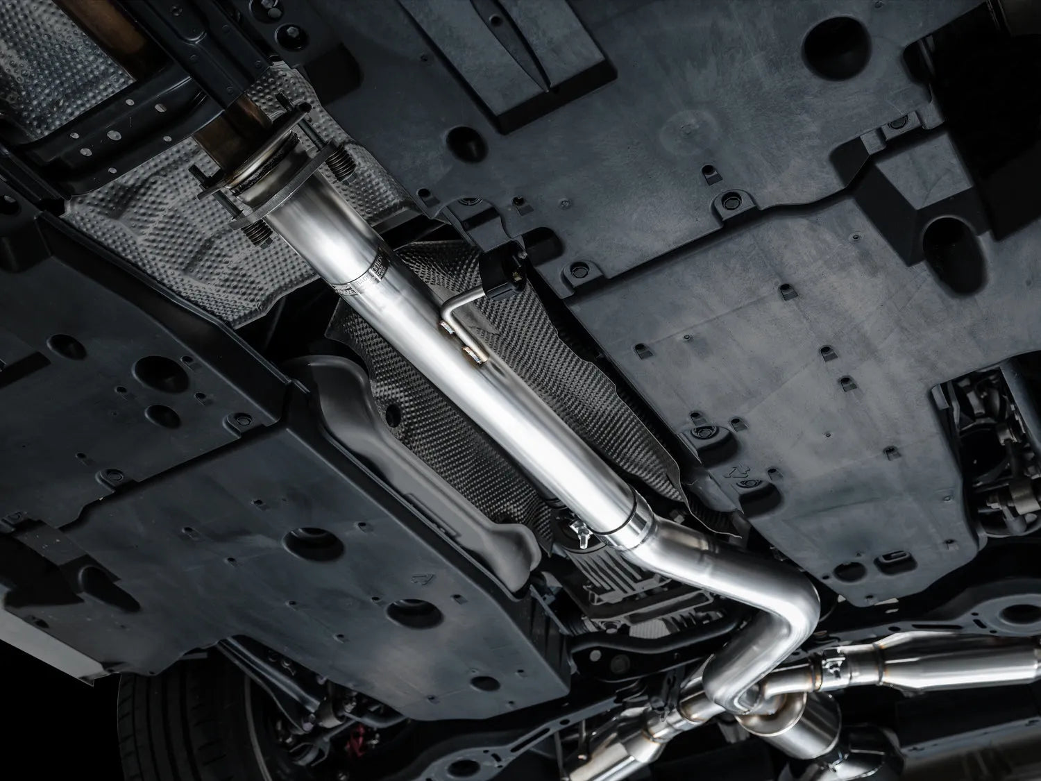 AWE Tuning Track Edition Exhaust - Diamond Black Tips for 2023+ Toyota GR Corolla (3020-53472)