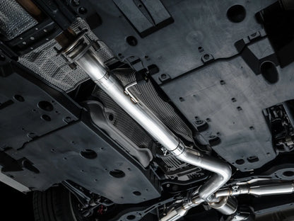 AWE Tuning Track Edition Exhaust - Diamond Black Tips for 2023+ Toyota GR Corolla (3020-53472)