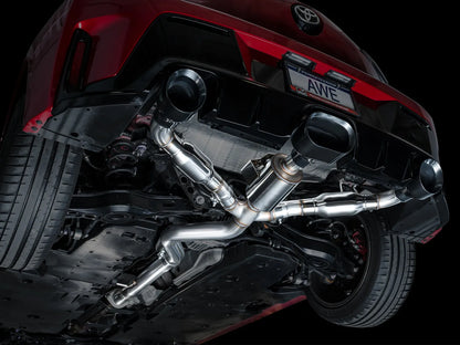 AWE Tuning Track Edition Exhaust - Diamond Black Tips for 2023+ Toyota GR Corolla (3020-53472)