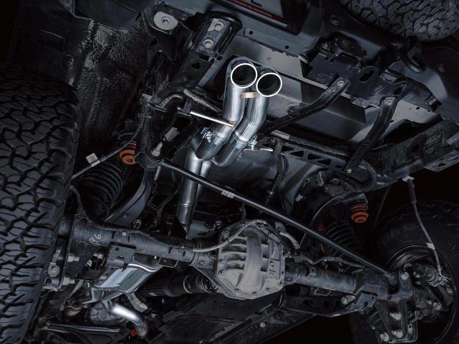 AWE Tuning Dual BashGuards SwitchPath Exhaust | Ford Bronco Raptor (3025-31327)