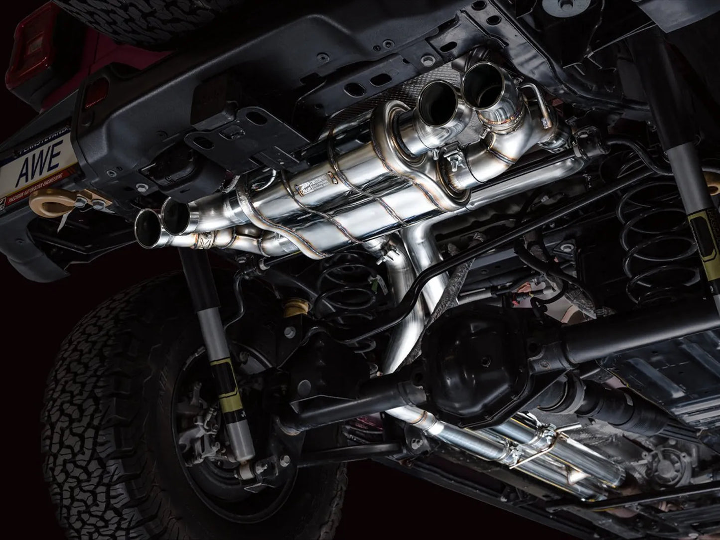 AWE Tuning SwitchPath Exhaust for Wrangler 392 - Quad BashGuards (3025-41392)