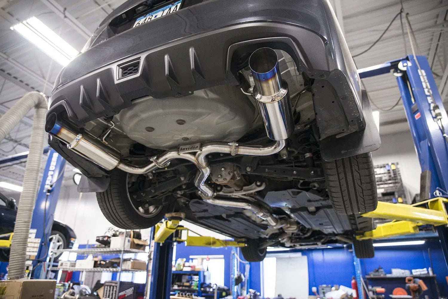 Invidia N1 Twin Outlet SS Cat-Back Exhaust | Subaru WRX/STI Sedan (HS15STIGTP)