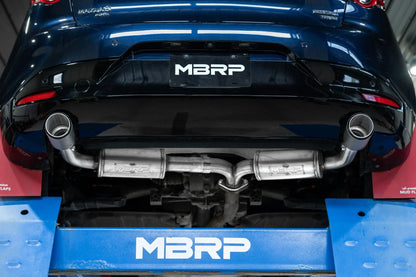 MBRP Stainless Steel 2.5" Axle-Back - Dual Exit | 2019-2024 Mazda 3 Hatchback (S4450)