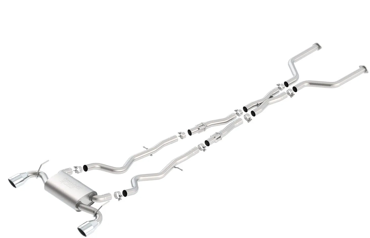 Borla Exhaust S-Type Series Cat-Back Exhaust System | 2017-2022 Infiniti Q60 VR30DETT (140703)