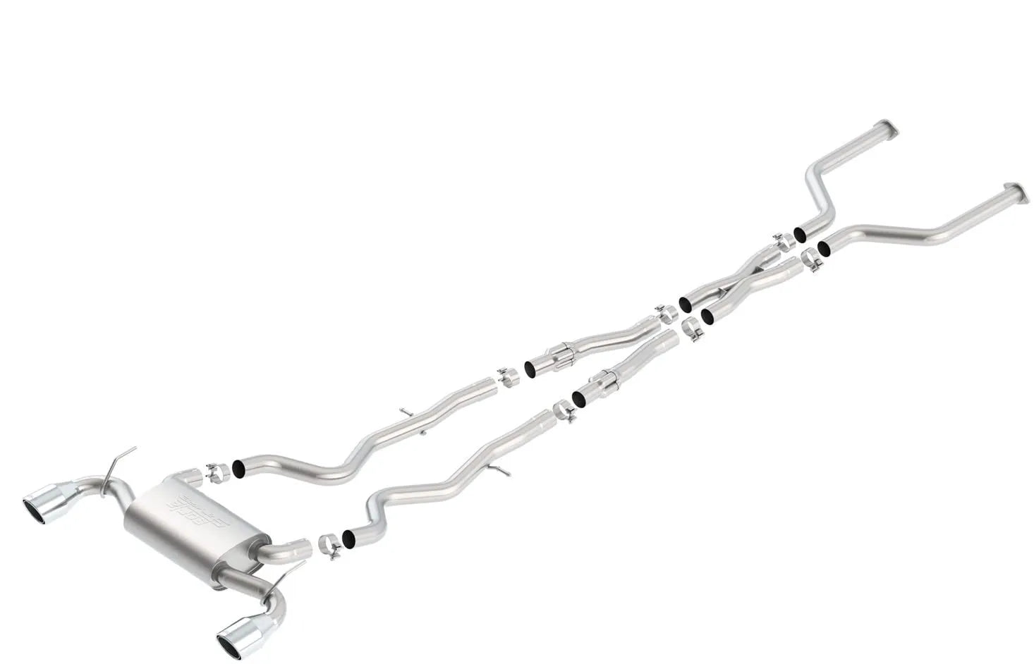 Borla Exhaust S-Type Series Cat-Back Exhaust System | 2017-2022 Infiniti Q60 VR30DETT (140703)