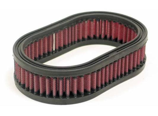 K&N Oval Custom Filter | 6.125in L x 4.5in W x 1.75in H, Universal Fit, Reusable, Performance