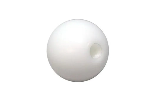 Torque Solution 10x1.25 Delrin 50mm Round Shift Knob (TS-UNI-107W)