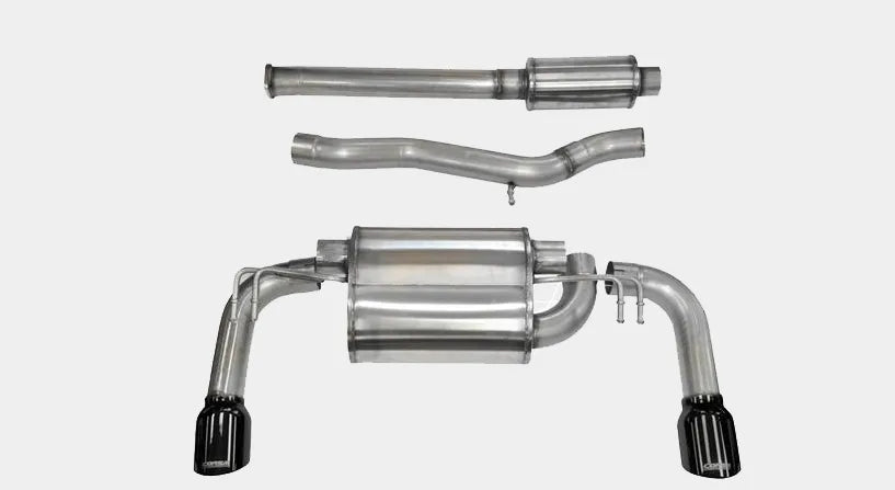 Corsa Dual Rear Cat-back Exhaust | 08-14 Evo X Black Sport (14858BLK)