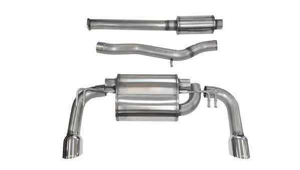 Corsa Dual Rear Cat-back Polished Sport Exhaust | 2008-2015 Mitsubishi Evo X (14858)