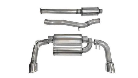Corsa Dual Rear Cat-back Polished Sport Exhaust | 2008-2015 Mitsubishi Evo X (14858)