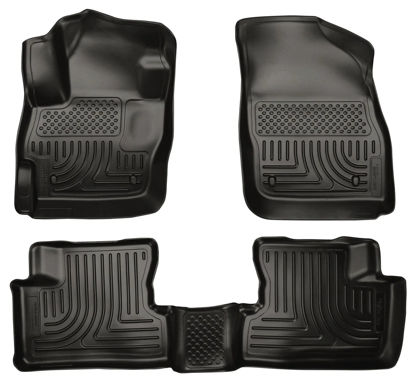 Husky Liners Weatherbeater Front & 2nd Seat Black Floor Liners Combo | Mazda 3 (10-12) (98631)